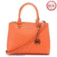 michael kors ostrich-reliëf groot oranje bakken Style Tassen d7138248